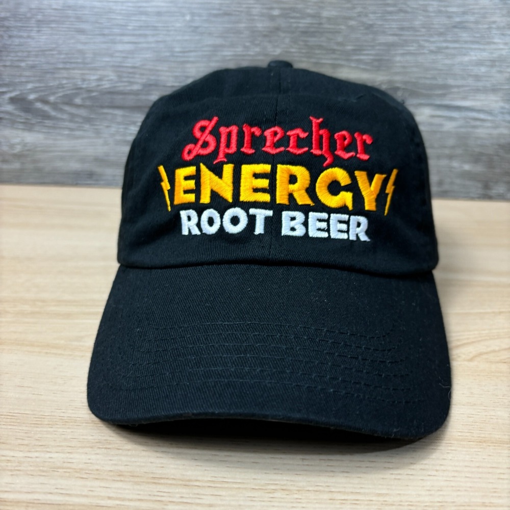 Sprecher Hat Cap Strap Back Black Energy Brewing Brewery‎ Adjustable